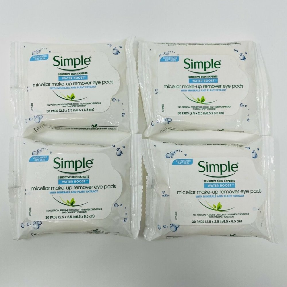 Simple Water Boost Micellar Eye Makeup Remover, 30